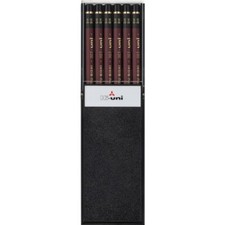 Mitsubishi Uni Hi-uni 9H Pencil 1 dozen (12-Pack) HU9H in Case Graphite Pencil