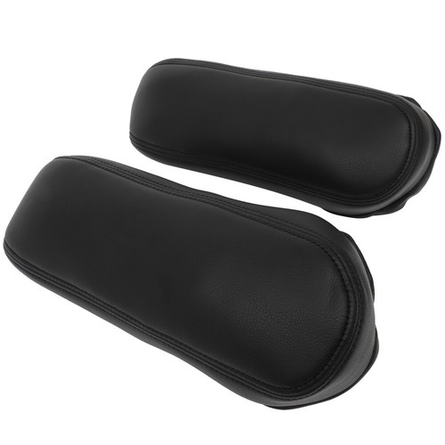 Pair For Ford F250 F350 Excursion Lariat 99-07 Black Seat Armrest Leather - Foto 3 di 13