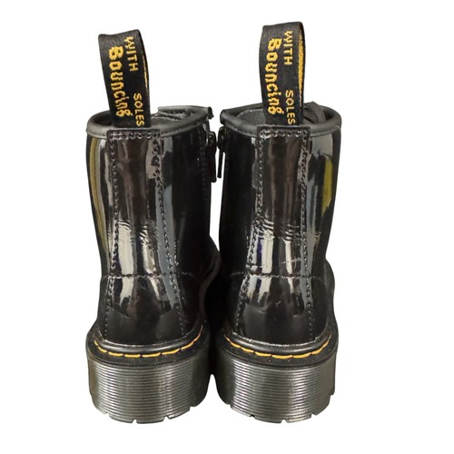 Dr. Martens Junior Sinclair Bex Black Patent Leather Boots, Kid's 12 NWOB - Picture 3 of 7