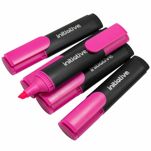 Multi Colours 5 Wedge Tip Highlighter Pens Fluorescent School Office Marker - Picture 7 of 10