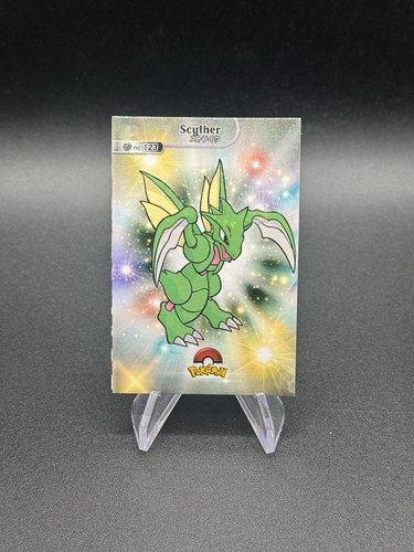 Scyther Holo 123 2024 Pokemon Karte Datenbank Shiny Peru US-Verkäufer - Bild 1 von 2
