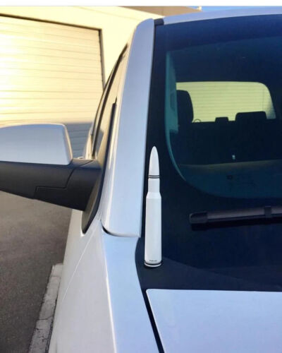 VMS White Bullet Antenna for Chevy Silverado and GMC Sierra 2007 and Newer - Picture 4 of 5