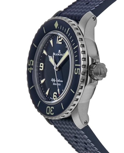 Nuevo reloj para hombre Blancpain Fifty Fathoms automático esfera azul 5010-12B40-O64B - Imagen 3 de 4
