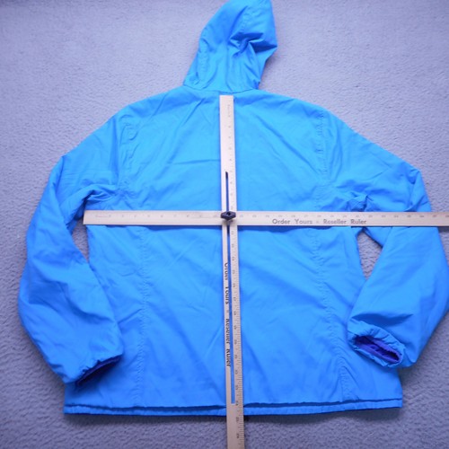 LL Bean Chaqueta Mujer Grande Azul Reversible Ligero Abrigo de Primavera Senderismo - Imagen 10 de 12