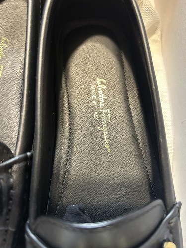Zapatos para conducir Salvatore Ferragamo para mujer Berra reversibles Gancini negros talla 5,5 - Imagen 11 de 16
