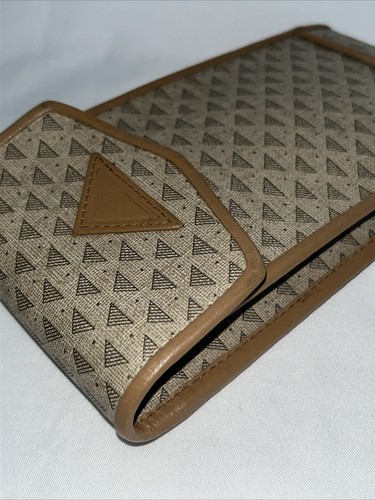 Liz Claiborne Beige Hellbraunes Vintage-Brillenetui mit Lederbesatz - Bild 13 von 17