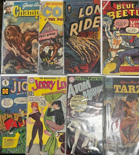 LOT (45) GOLD & SILVER AGE Comic Books Dell Marvel DC Gold Key Tarzan Superman + - Picture 4 of 7