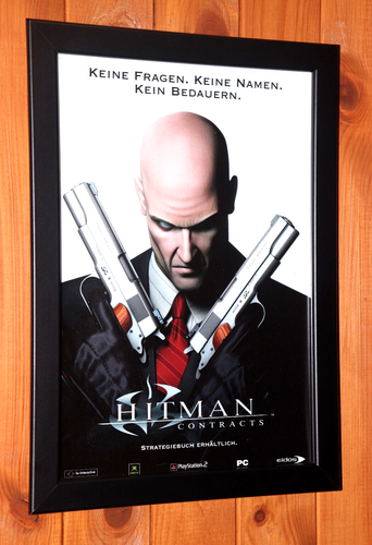 Hitman Contracts PS2 PS3 Xbox Old Rare Promo Poster / Ad Page Framed. - Picture 3 of 7