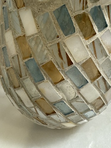 Yankee Candle Mother Of Pearl Spring Mosaic Tile 3 Piece Plate Shade Tart Warmer - Picture 10 of 11