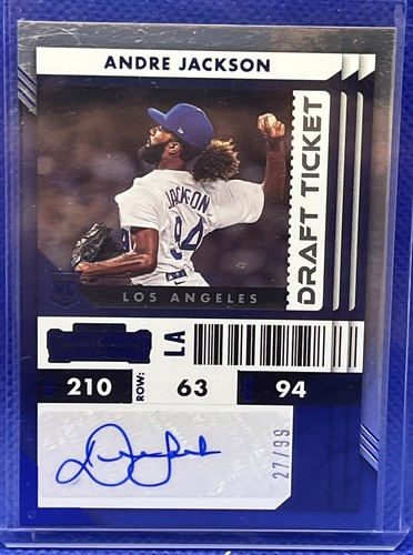 2022 Panini Chronicles Contenders Andre Jackson Draft Ticket Auto 27/99 - Bild 1 von 2