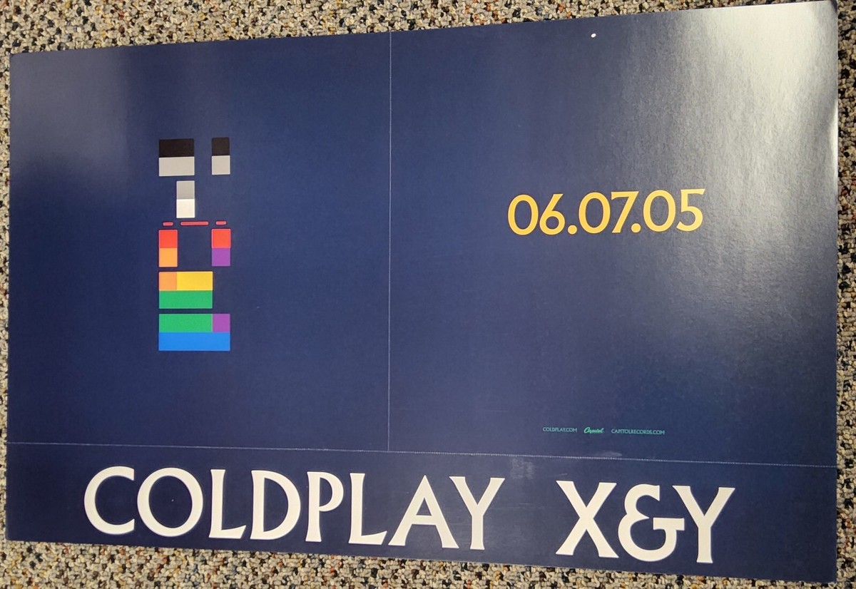COLDPLAY 2005 Double Sided Perforated Poster 24x15 | eBay