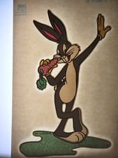 Vtg 1970s ROACH 10" Iron On Transfer - Bugs Bunny Looney Tunes Cartoons NOS