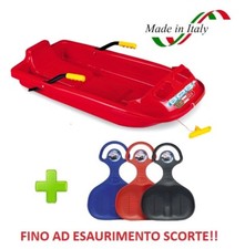 BOB NEVE SNOWFIZZ SLITTINO SCI SNOWBOARD GIALLO MADE IN ITALY FRENI IN METALLO BOB NEVE SNOWFIZZ SLITTINO SCI SNOWBOARD GIALLO MADE IN ITALY FRENI IN METALLO