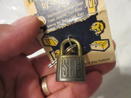 SLAYMAKER LOCK NOS PET LOCK GEPÄCK LANCASTER PA USA METALL 2 SCHLÜSSEL ROSTFREI NOS - Bild 7 von 16