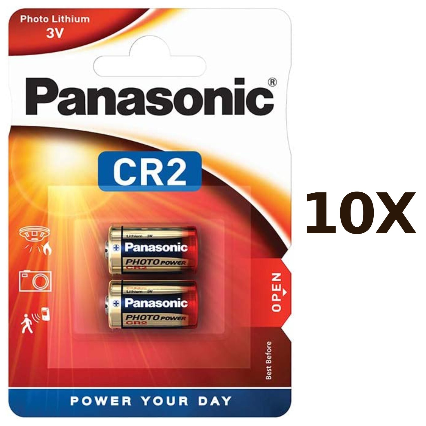 Panasonic 3V CR-2 Photo Lithium Battery Replaces EL-CR2 GPCR RLCR2