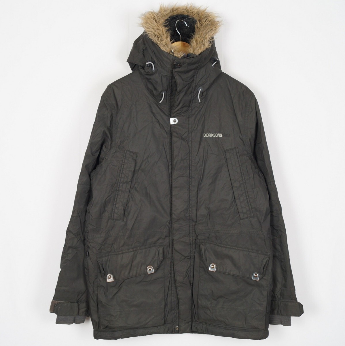 DIDRIKSONS STORM SYSTEM Men s Jacket Size M Waterproof Hooded Green Zip s12103 eBay