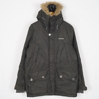 DIDRIKSONS STORM SYSTEM Men's Jacket Size M Waterproof Hooded Green Zip s12103