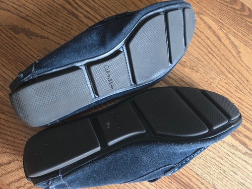 Calvin Klein Miden Wildleder Driving Halbschuhe Slipper Schuhe Herren Größe 11,5 Blau  - Bild 3 von 7