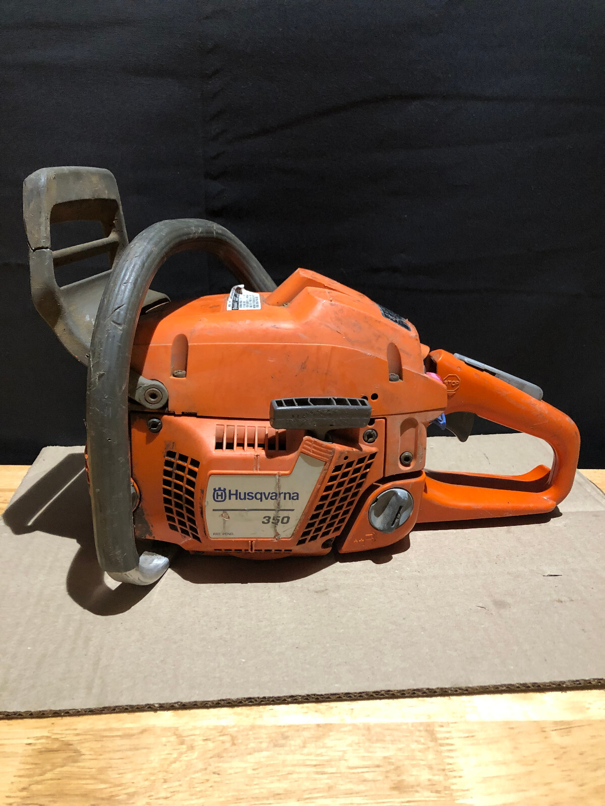 Husqvarna 350 Chainsaw for parts *locked up* eBay