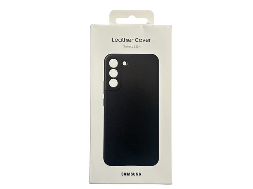 Official Samsung Leather Cover Case EF-VS906 - Black for Galaxy S22+ Plus