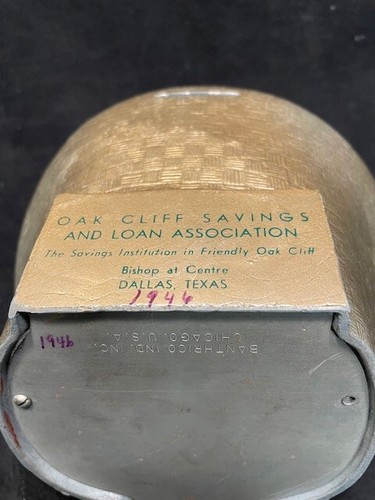 BANTHRICO Santa Coin Bank vintage 1940's (OAK CLIFF Savings and Loan Bank) - Picture 5 of 6