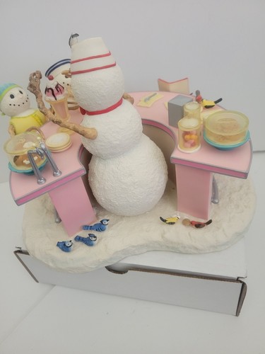 Lenox Lynn Bywaters Snowman “Sam's Soda Shoppe” Limited Ed. - Picture 4 of 6