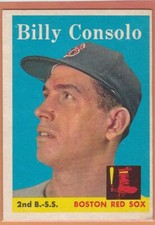 1958 TOPPS BASEBALL BILLY CONSOLO #148 RED SOX EX+/EXMT *70965