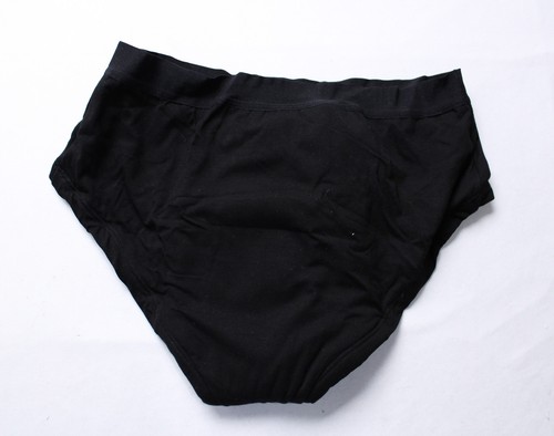 Lilova Women's Jade Cotton Period Leak Coverage Panty Brief NN7 Medium Black NWT - Picture 3 of 5