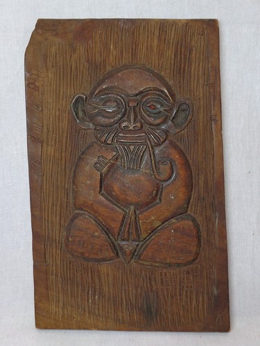 Hombre Serenidad Buda Postura Monje De Colección Imagen Tallada Madera Estatua Meditación Pintura - Imagen 1 de 12