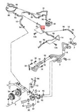 VW PASSAT 4MOTION VARIANT COOLANT PIPE WITH COOLANT HOSE 3C0122447BG NO🇺🇸DUTY