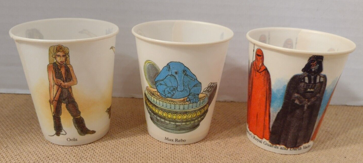 STAR WARS DIXIE 紙コップ ヴィンテージ Vintage Star Wars Boxed Dixie Cup Collection. For Sale at