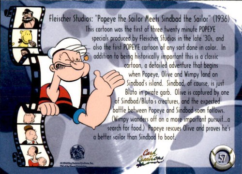 Popeye 1994 Card Creations Trading Card Complete Your Set You Pick Cartoon Comic - Picture 115 of 201