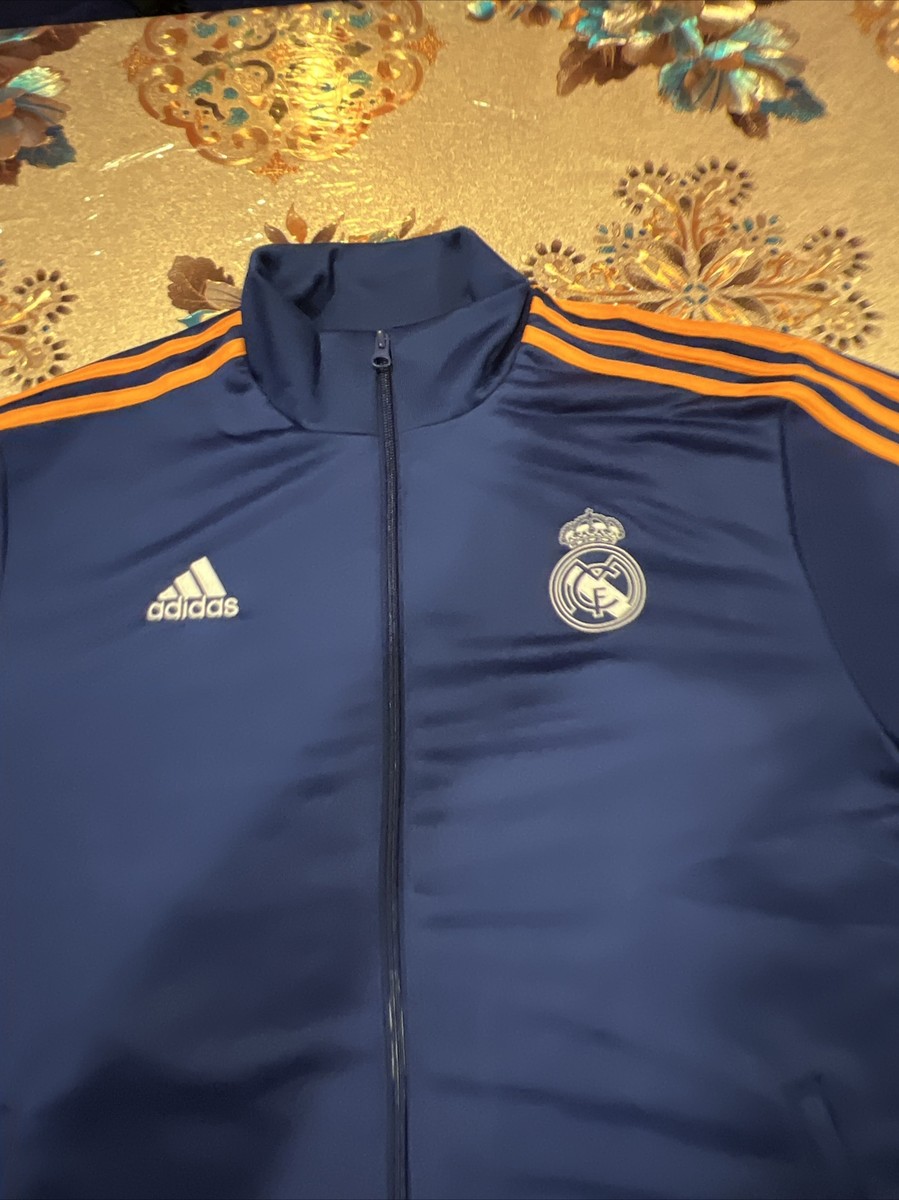 NEW OFFICIAL ADIDAS REAL MADRID 3 STRIPE TRACK JACKET