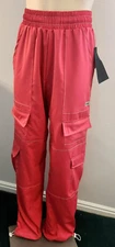 NEW dance pants XS FIVE the Label Dance Studio PINK relaxed-fit cargo WATERMELON