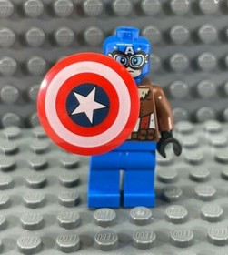 LEGO PILOT CAPTAIN AMERICA MINIFIG 76076 marvel figure minifigure super hero
