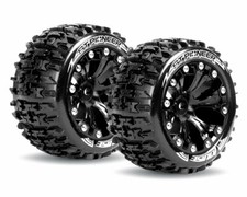 LOUISE ST-PIONEER Reifen soft auf Felge Stadium Truck LOUT3227SBH Rustler 4x4 ..