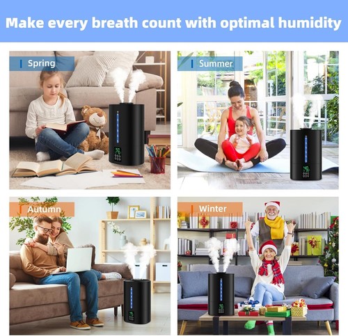 6L Humidifiers for Bedroom Large Room Home, Cool and Warm Humidifier - Picture 9 of 53