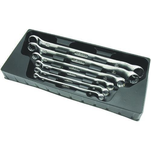 ASH Revo Wave Double-ended Box Wrench 6-chome Set 8X10-22X24