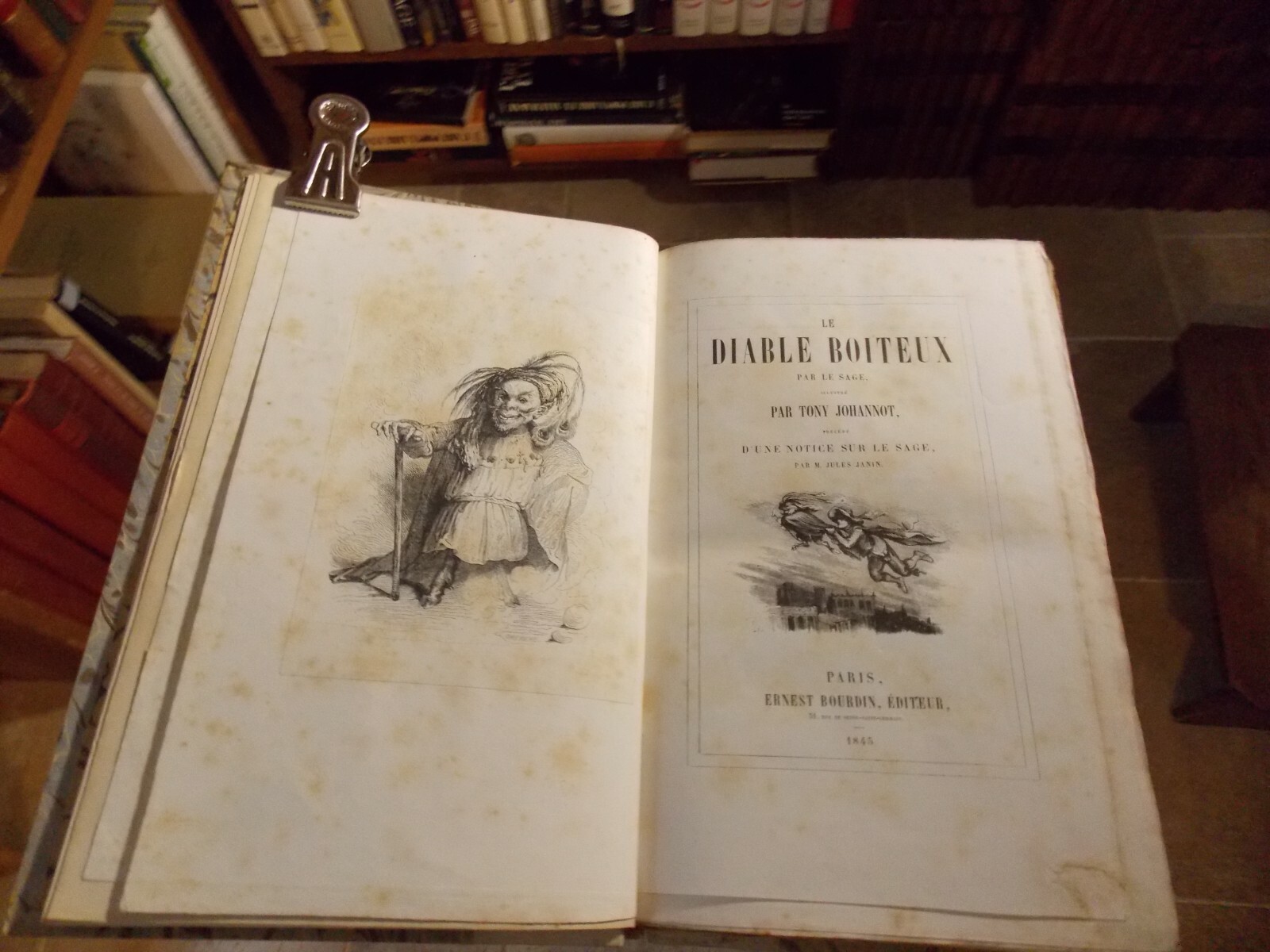 LE DIABLE BOITEUX Par LE SAGE illustré Par TONY JOHANNOT 1845 | eBay