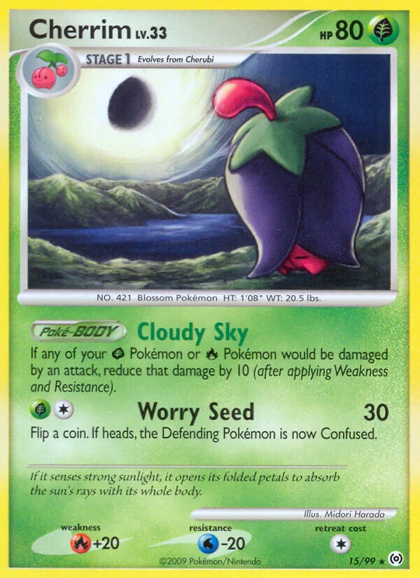 Cherrim 15/99 Platinum: Arceus Pokemon Card LP