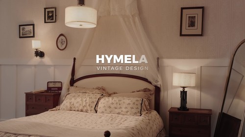 Vintage Dimmable Wall Sconce Adjustable Beside Fabric Shade Bronze LED Wall Lamp - Video 1 of 1