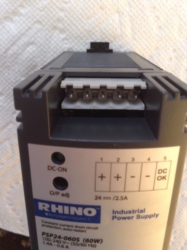 Rhino PSP24-06OS Power Supply 24VDC 2.5A - Picture 6 of 7