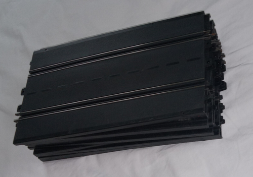 Eldon 1/32 scale slot car - double length straight tracks - 11 pieces