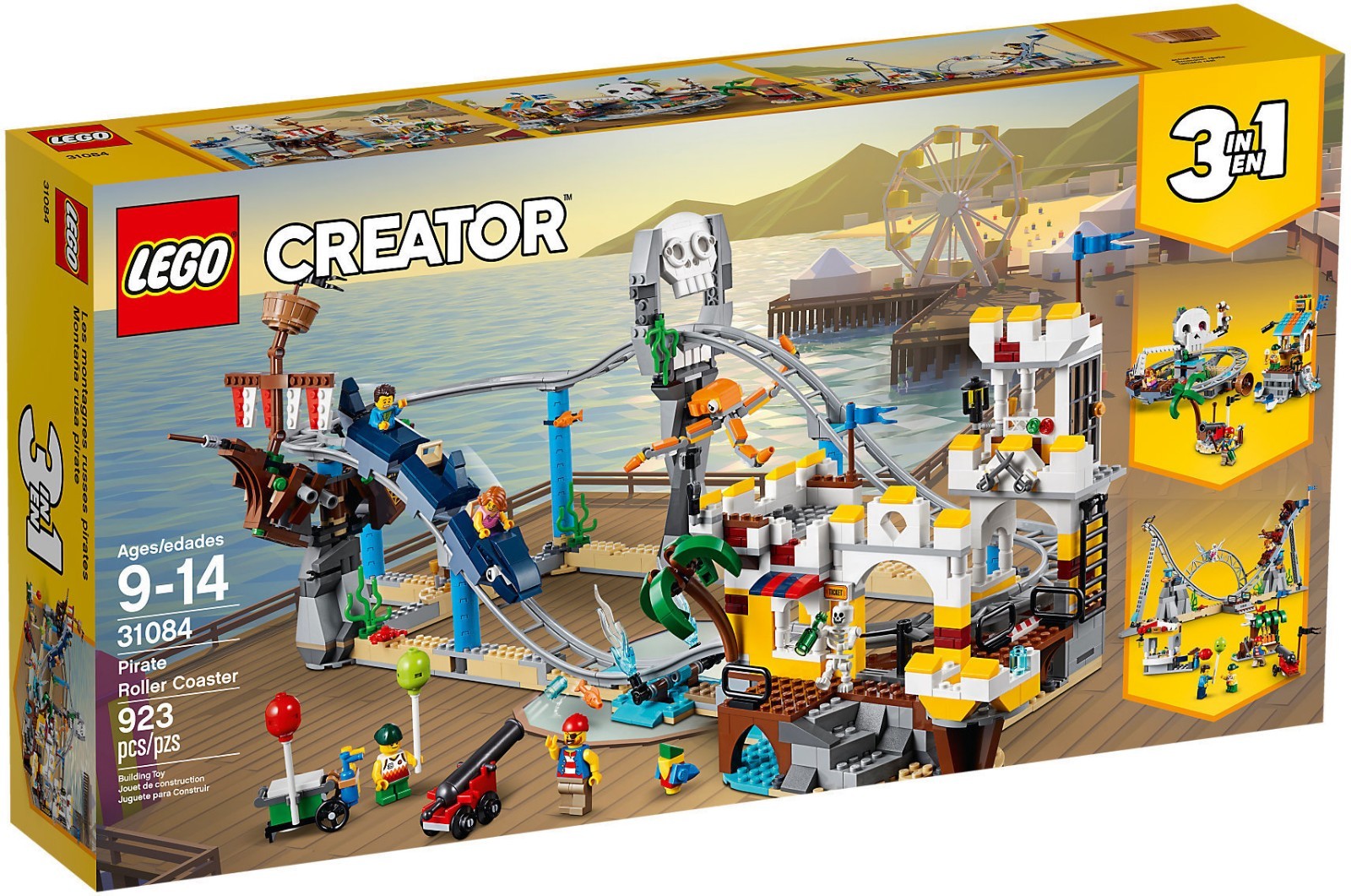 LEGO 31084 Montagne Russe dei pirati 3in1 Creator 9-14 Pz 923 LEGO 31084 Montagne Russe dei pirati 3in1 Creator 9-14 Pz 923