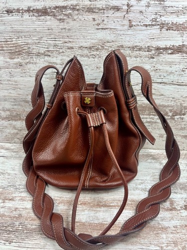 Lucky Brand Genuine Leather Braided Shoulder Hobo Sinche Handbag - Picture 6 of 16