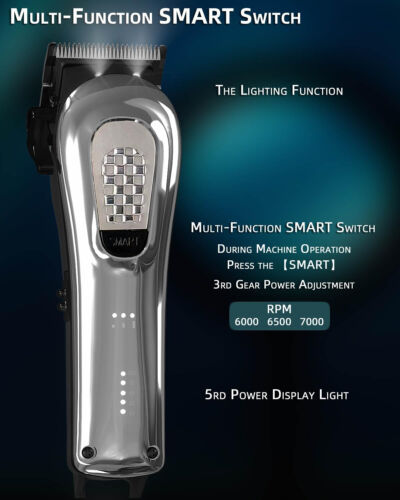 Rechargeable Hair Clippers for Men Cordless&Corded Barber Hair Cutting&Grooming - Picture 2 of 20