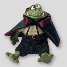 Russ Lil Treaters Frogula Shelf Sitter Halloween Vampire Frog Dracula Vintage