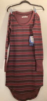 KAVU Deva Winter Berry  Long Sleeve Dress Size XXS