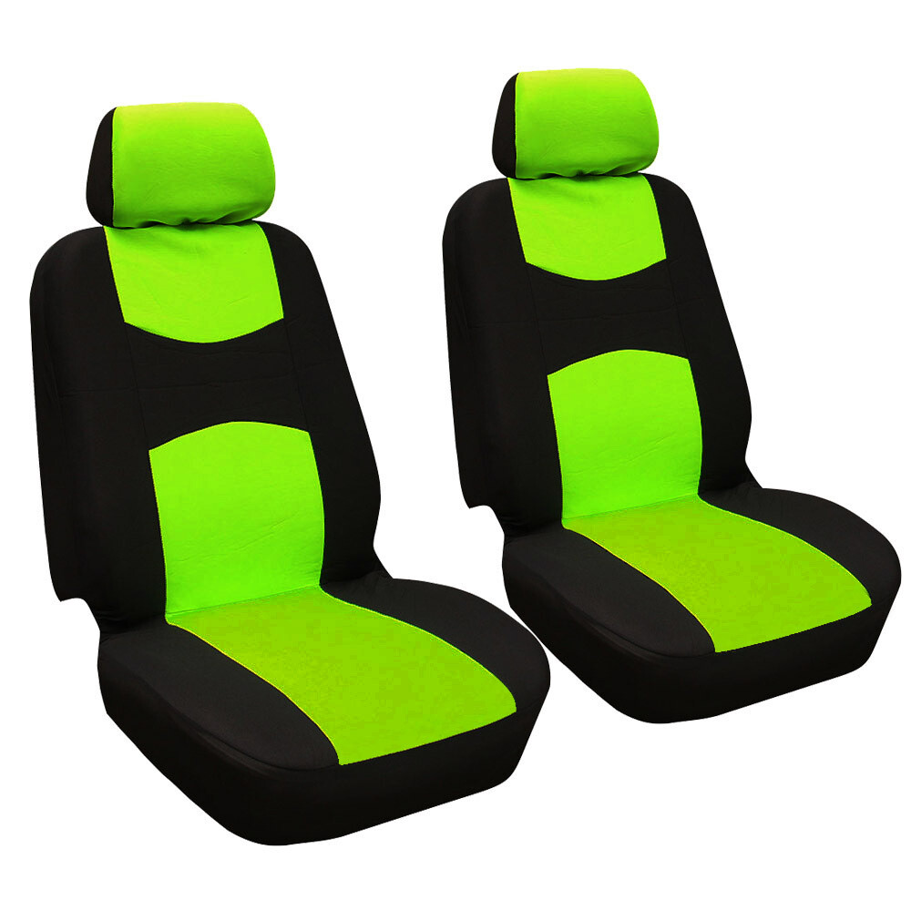 4/9pcs Car Seat Covers Universal Set Seat Rest Protector Polyester Cloth Black eBay