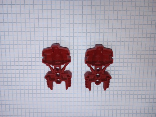 2 Bionicle Lego Parts number 50919 Foot Toa Hordika Dark Red Genuine Lego IRL - Picture 9 of 18